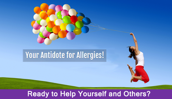 Allergy Antidotes Mentoring Program - Woman with balloons